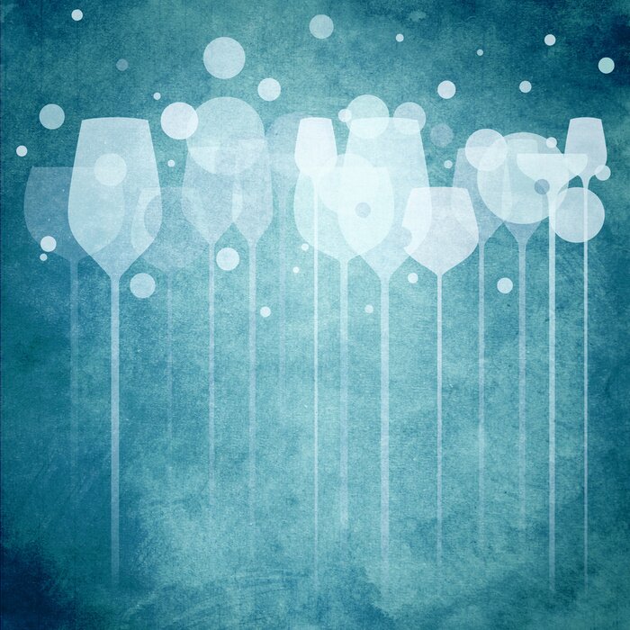 Tapete Abstrakte Alkoholgläser