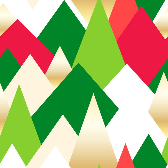 Tapete Abstrakte bunte Berggipfel