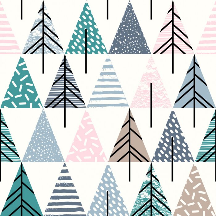 Tapete Abstrakte Pastellgeometrie