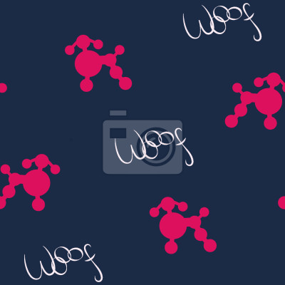 Tapete Abstrakte Pudel und Aufschriften