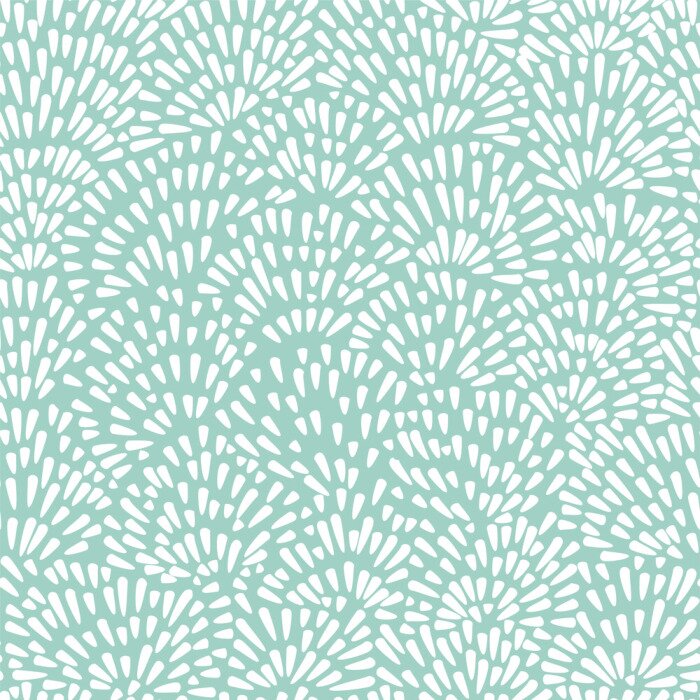 Tapete Abstrakte Tropfen auf grünem Hintergrund