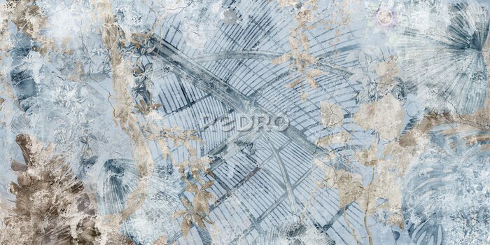 Tapete Abstrakte Tücher