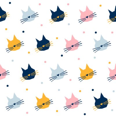 Tapete Abstrakter nahtloser Musterhintergrund. Kindliche Grafikabdeckung für Designkindgeburtstagskarte, Partytapete, Feiertags-Geschenkpapier, Verkaufswerbung, Textil, Kleid, Taschendruck, T-Shirt usw.