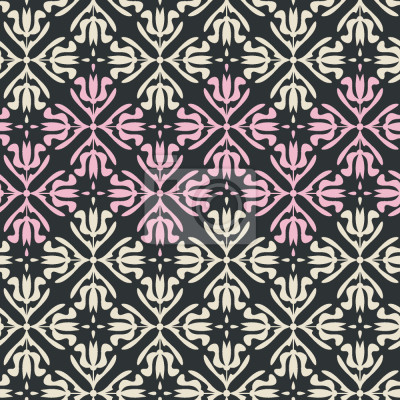 Tapete Abstraktes Blumengitter