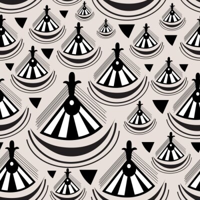 Tapete Abstraktes Ethnomuster