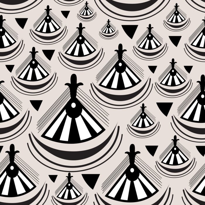 Tapete Abstraktes Ethnomuster