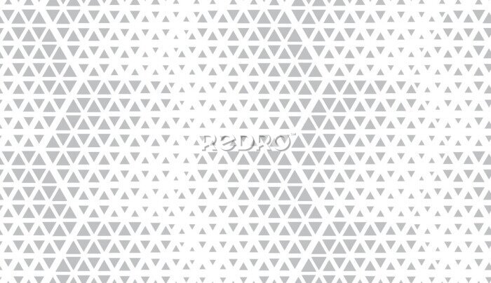 Tapete Abstraktes geometrisches Muster in Weiß und Grau