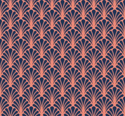 Tapete Abstraktes nahtloses Art-Deco-Muster. Stilvoller antiker Hintergrund