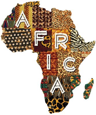 Afrikanische Motive auf dem Kontinent