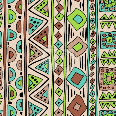 Tapete Afrikanische Streifen Art