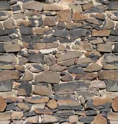 Tapeten alten Steinmauer, nahtlose Muster