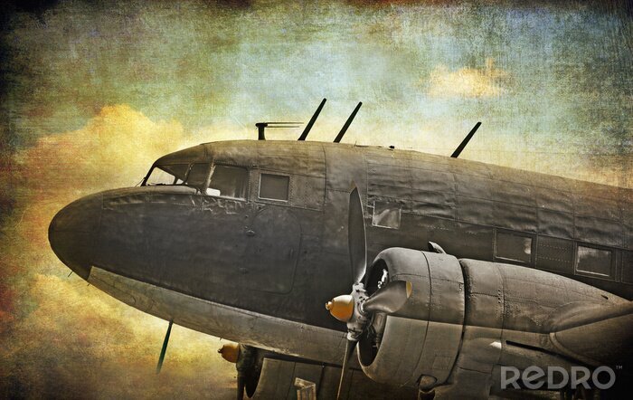 Tapete Altes Militärflugzeug