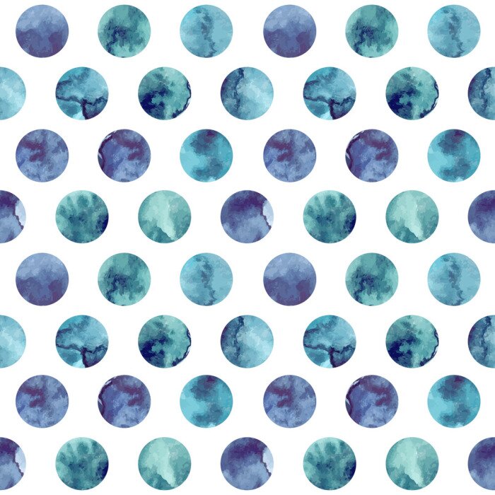 Tapete Aquarell Kreise Muster