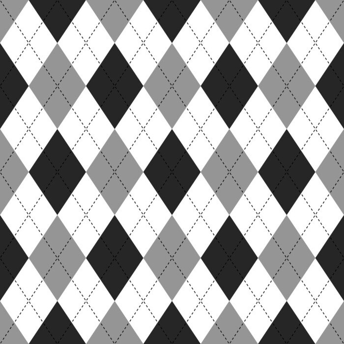 Tapete Argyle Muster