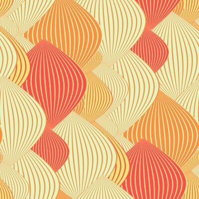 Tapete Asiatische Laternen in Rot- und Orangetönen