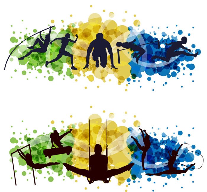 Tapete Atletica, Ginnastica Künstler, Olimpiadi, Gare e Competizioni