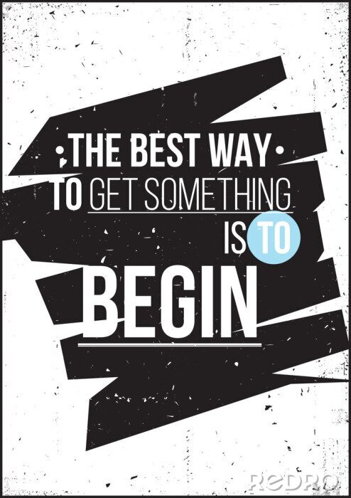 Tapete Atmosphärische Typografie in Schwarz und Weiß