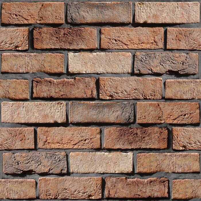 Tapete Ausdrucksstarker dekorativer Backstein