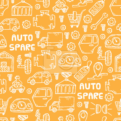 Tapete Auto-Ersatzteile