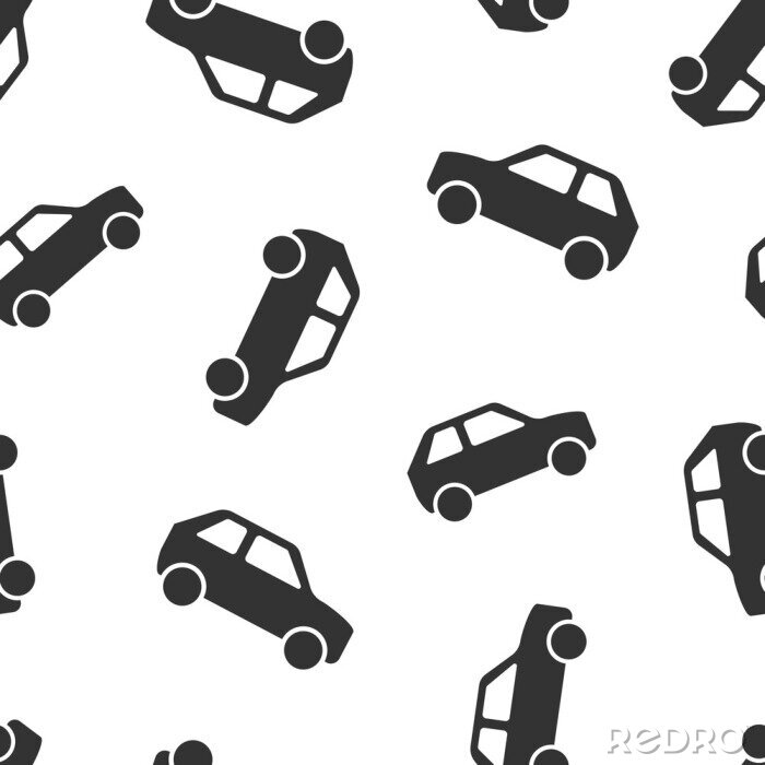 Tapete Auto Symbol nahtlosen Musterhintergrund. Automobilvektorillustration. Automatisches Symbolmuster