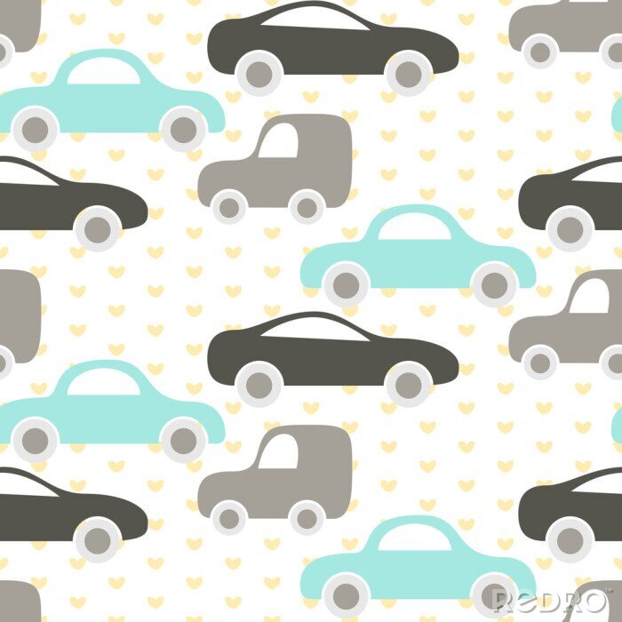 Tapete Autos und Herzen