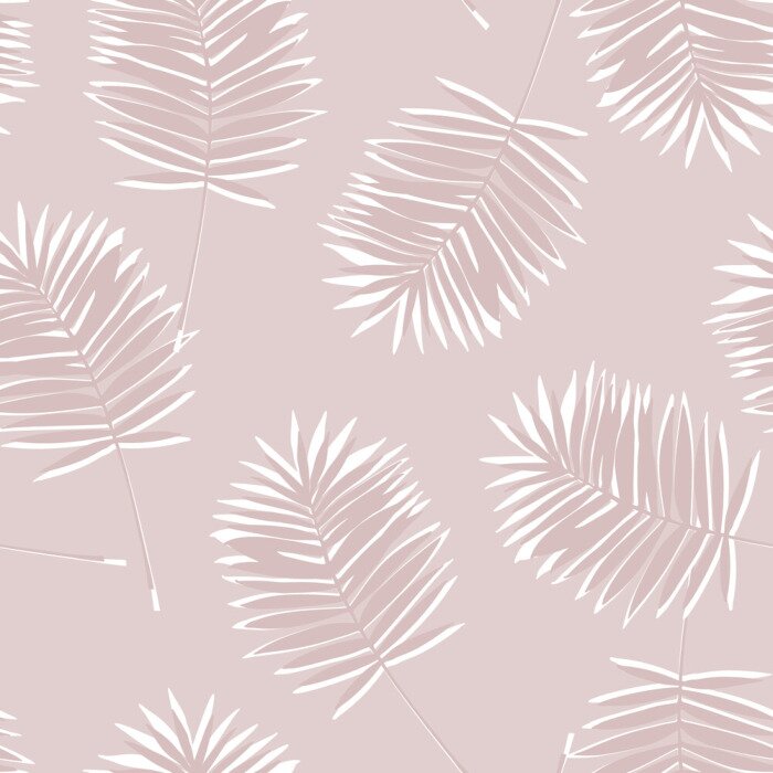 Tapete Baby pink Palme