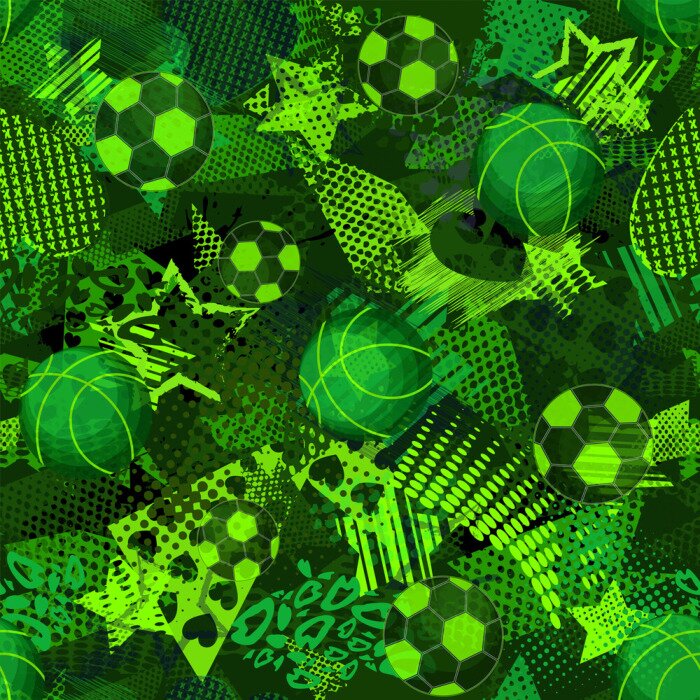 Tapete Bälle auf abstraktem Hintergrund