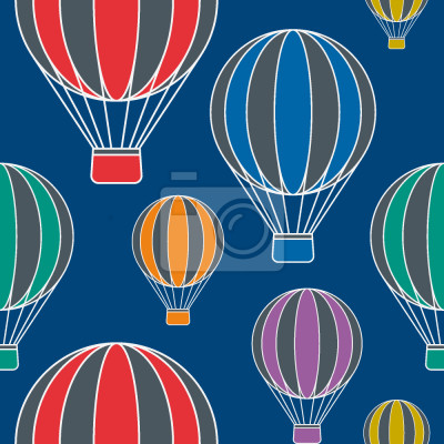 Tapete Ballonfahren bei Nacht