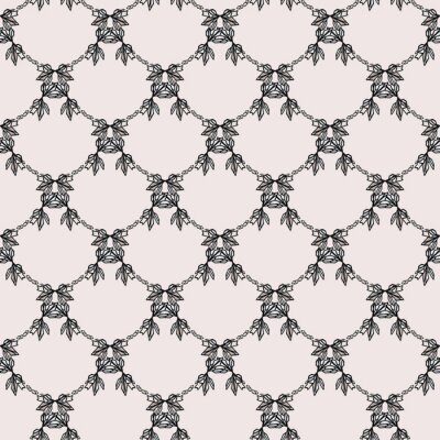 Tapete Barocke Pflanzengirlande