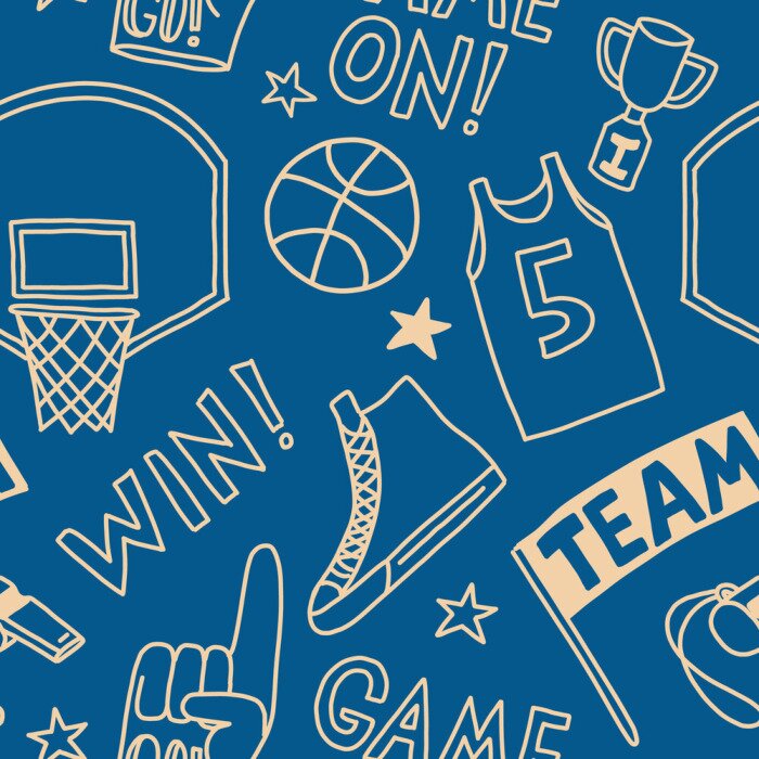Tapete basketball pattern seamless design graphic