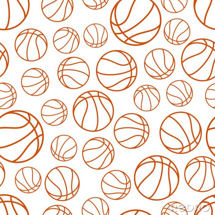 Tapete Basketball seamless pattern