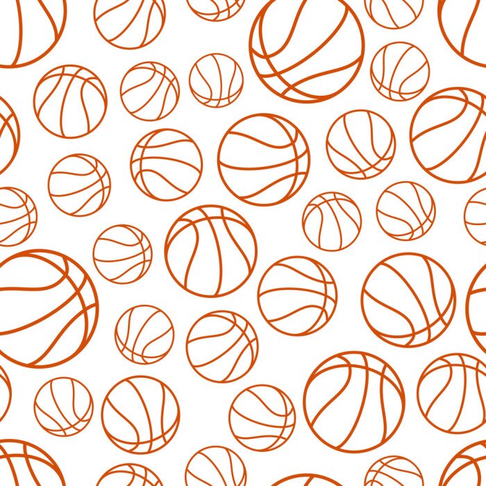 Tapete Basketball seamless pattern