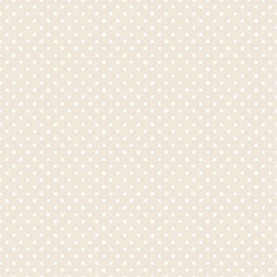 Tapete Beigefarbenes Motiv mit kleinen weißen Punkten