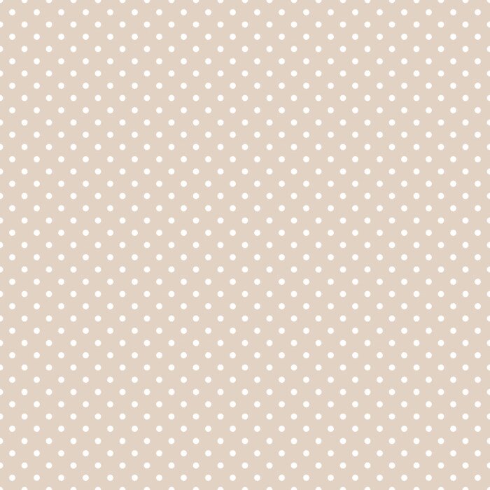 Tapete Beigefarbenes Muster mit kleinen weißen Punkten