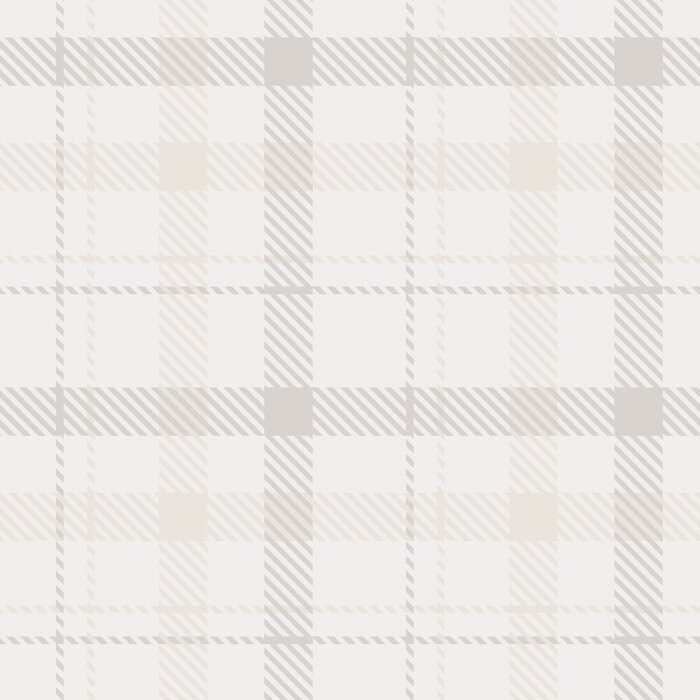 Tapete Beiges klassisches Karo im Shabby-Chic-Stil