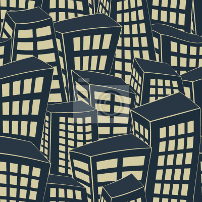 Tapete Beleuchtete Stadt