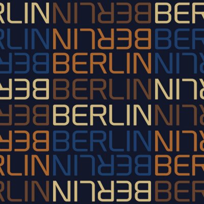 Tapete berlin, germany seamless pattern