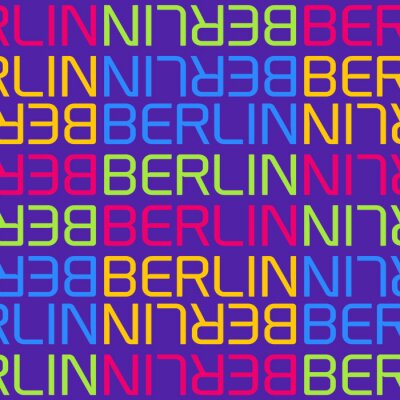 Tapete berlin, germany seamless pattern