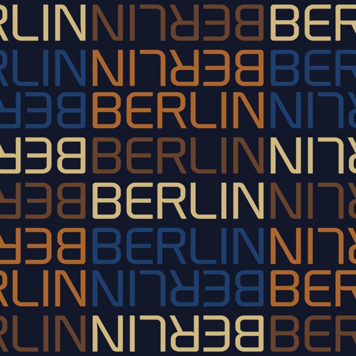 Tapete berlin, germany seamless pattern
