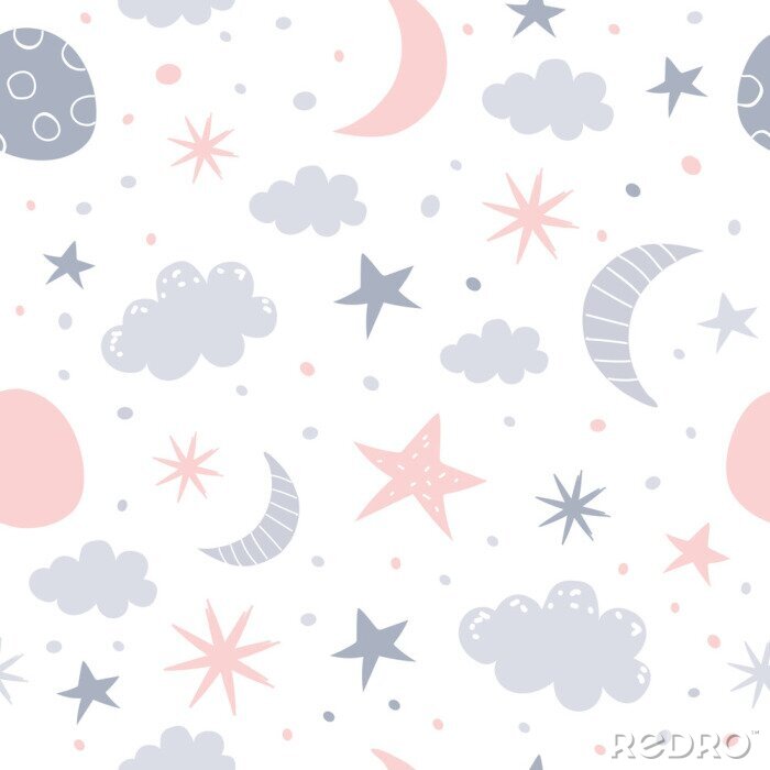 Tapete Bewölkter Pastellhimmel