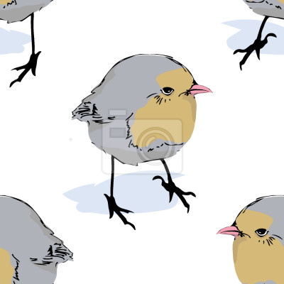 Tapete Birdie Seitenblick