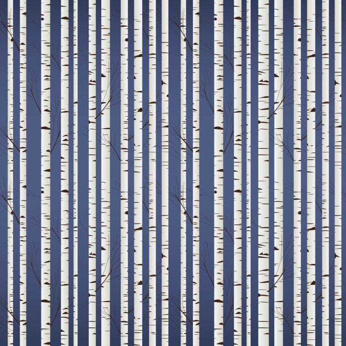 Tapete Birkenholz-Muster