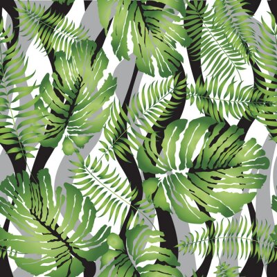 Tapete Blätter auf Textur in modernem Stil