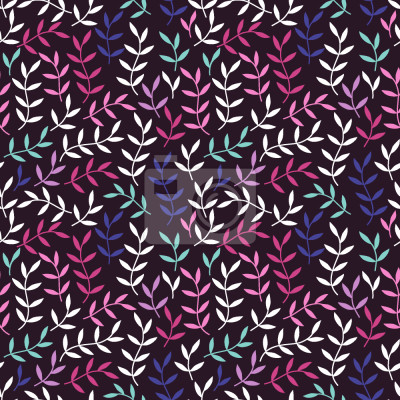 Tapete Blätter böhmisch nachts