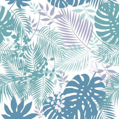 Tapete Blätter der Palme nahtlose Muster