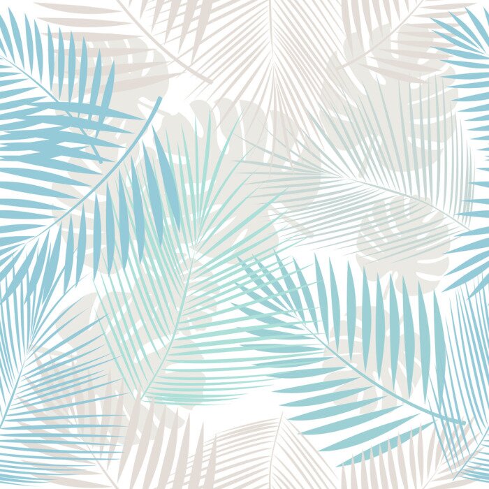 Tapete Blätter der Palme nahtlose Muster