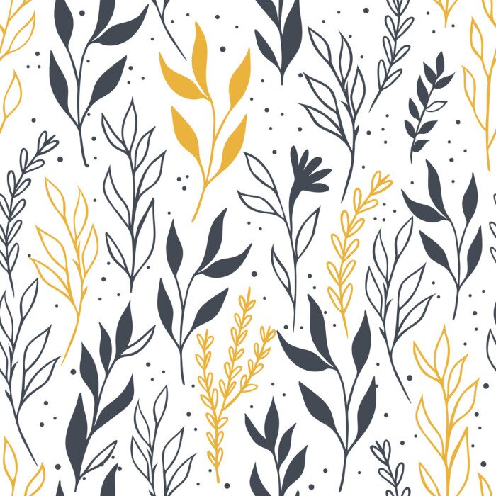 Tapete Blätter Muster