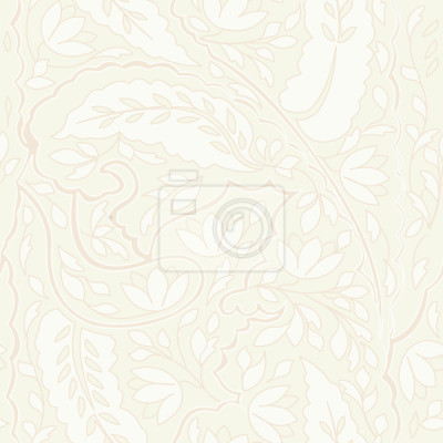 Tapete Blätter und Blumen Paisley