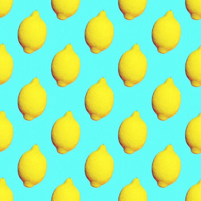 Tapete Blaue abstrakte Erdbeeren