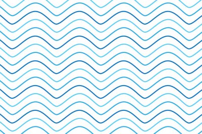 Tapete Blaue Linien wie Meereswellen